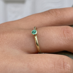 Verlobungsring "Isabell" - Gold - Smaragd Bild 3