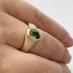 tsavorit - grüner granatring