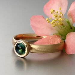 Ring "Elif" - Fairgold & Turmalin Bild 1