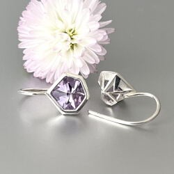 lila amethyst ohrringe 