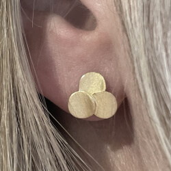 Ohrstecker "Meili" - Gold & Silber Bild 3