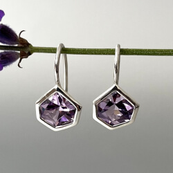 Ohrringe mit Amethyst
