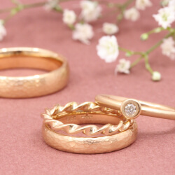 Verlobungsring "Yasmin" - mit zimtfarbenen Diamant aus 585 Roségold Bild 4
