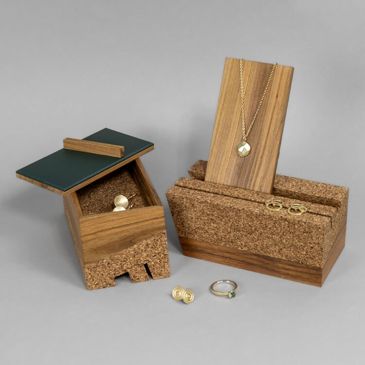 Schmuckaufbewahrung - Schmuckes Kästchen Schachtel für Schmuck aus Holz