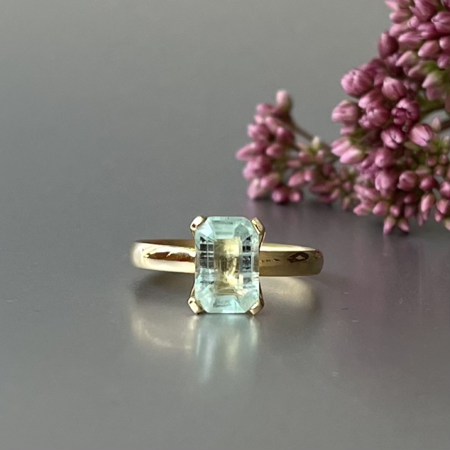 Ring "Isabella" - 750 Gold & Smaragd Bild 1 goldring mit smaragd