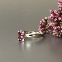Ring "Manuela" - Weißgold & Turmalin rosa Bild 2