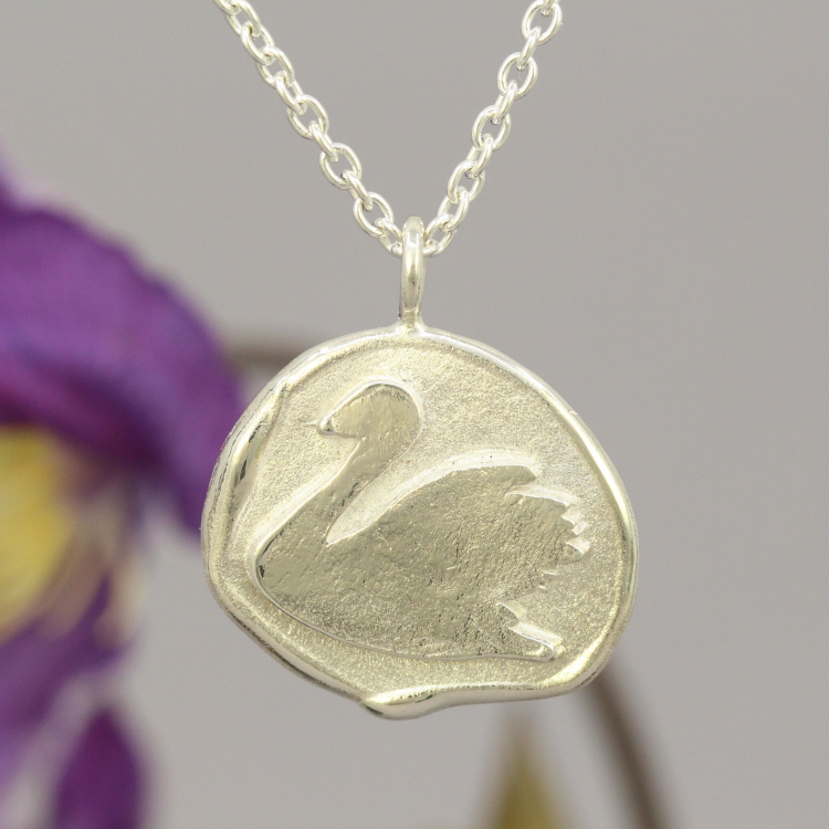 Anhänger "Schwan" aus 925 Silber
